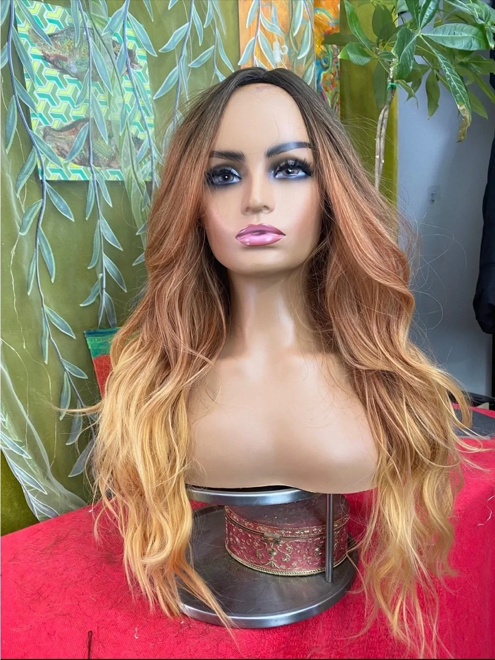 LAST ONEOmbre ginger golden Wig